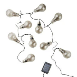 Auslauf 🧨 BUTLERS SUNLIGHT Lichterkette Solar Mit 10 Glühbirnen ⭐