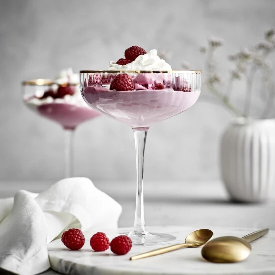 Neu 🤩 BUTLERS GOLDEN TWENTIES Champagnerschale Mit Goldrand Und Rillen 400ml 👏