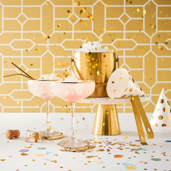 Neu 🤩 BUTLERS GOLDEN TWENTIES Champagnerschale Mit Goldrand Und Rillen 400ml 👏 – Bild 8