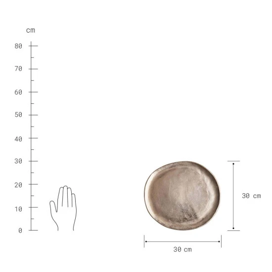 Auslauf ✔️ BUTLERS BANQUET Kerzenteller Organisch Ø30cm ⭐ – Bild 3