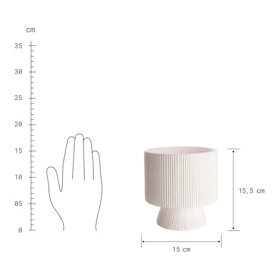 Am billigsten ⭐ BUTLERS ROME Blumentopf Ø15cm ✨ – Bild 3