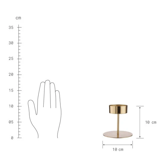 Billig 🥰 BUTLERS HIGHLIGHT Kerzenhalter Für Maxi Teelicht Höhe 10cm 🌟 – Bild 4