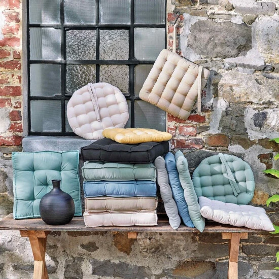 Besorgen ✔️ BUTLERS SOLID Stuhlkissen Mit Bändchen Ø42cm 👏