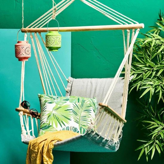 Bester Verkauf 🔔 BUTLERS BABOON Hängesessel Mit Holzarmlehnen ✨ – Bild 7