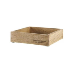 Auslauf 👍 BUTLERS STANDARD SUPPLY Holzkasten Quadratisch L 20 X B 20cm 🧨