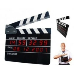 Bestes Angebot 🔥 BUTLERS DIRECTOR LED Uhr "Filmklappe" 🎁