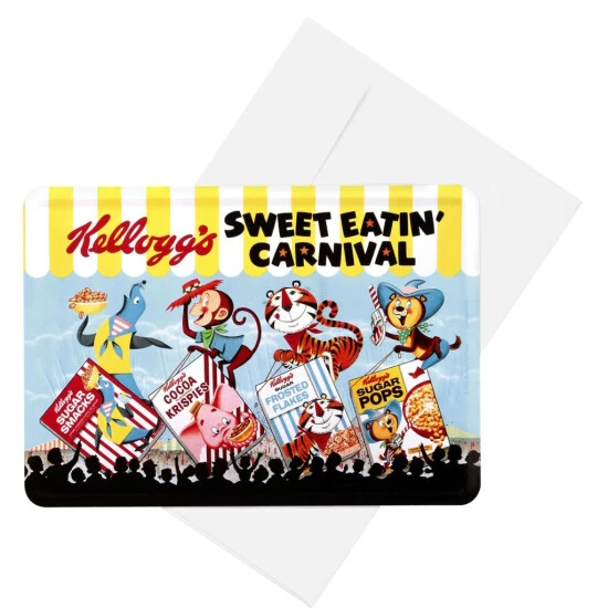 Bestes Angebot 👏 BUTLERS PAST PERFECT Blechpostkarte Kellogg's Sweet Eatin' Carneval 🎉 – Bild 2