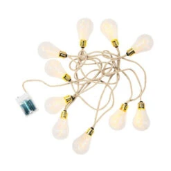 Top 10 👏 BUTLERS BULB LIGHTS LED-Lichterkette 10 Lichter Mit Naturseil & USB-Batteriefach ✨