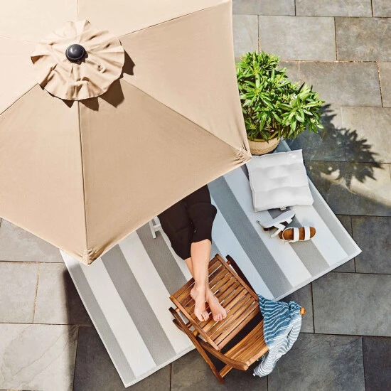 Auslauf 🥰 BUTLERS SIESTA Sonnenschirm Mit Kurbel Ø180cm ⌛ – Bild 2