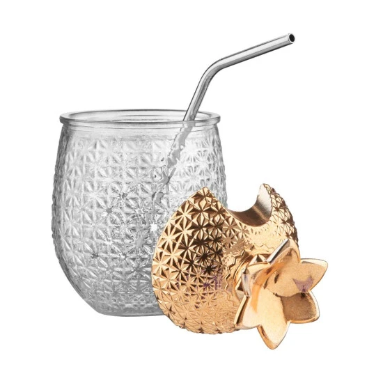 Neu 🧨 BUTLERS COCKTAIL DELUXE Glas Mit Trinkhalm 500ml 👏 – Bild 4