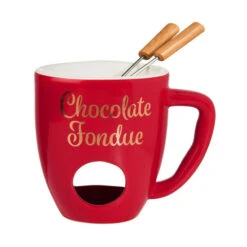 Auslauf ⭐ BUTLERS CHOCOLATE FONDUE Tasse Mit 2 Gabeln ✨