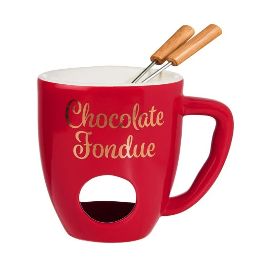 Auslauf ⭐ BUTLERS CHOCOLATE FONDUE Tasse Mit 2 Gabeln ✨