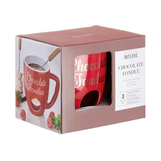 Auslauf ⭐ BUTLERS CHOCOLATE FONDUE Tasse Mit 2 Gabeln ✨ – Bild 3