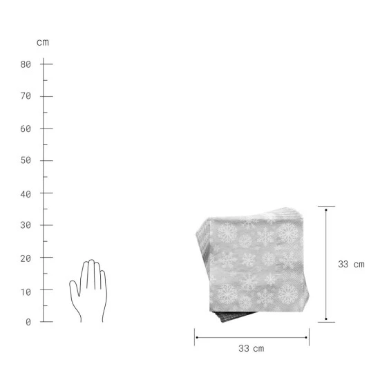 Bester Verkauf 🥰 BUTLERS APRÈS Papierserviette Schneeflocke 20 Stück ⌛ – Bild 2