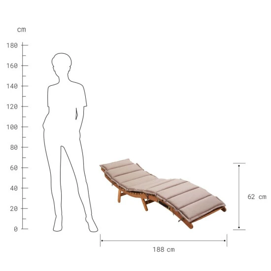 Blitzangebot 👍 BUTLERS SUN WAVER Klappliege Inklusive Auflage ❤️ – Bild 4