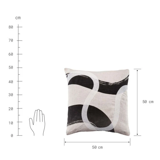 Bester Verkauf 🧨 BUTLERS JAPANDI Kissen L 50 X B 50cm ⌛ – Bild 3