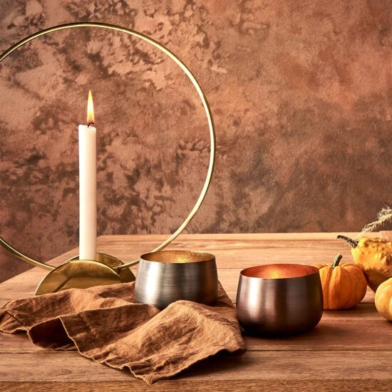 Rabatt 🤩 BUTLERS LUNA Kerzenhalter Messing Ø31cm ⭐ – Bild 2