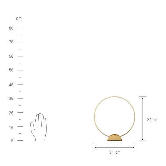 Rabatt 🤩 BUTLERS LUNA Kerzenhalter Messing Ø31cm ⭐ – Bild 3