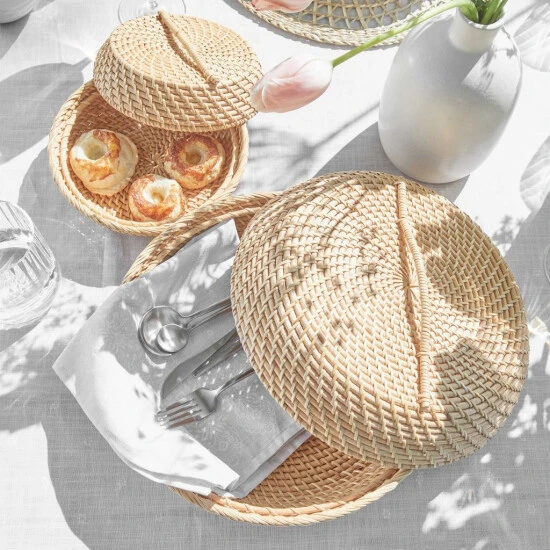 Aktion 🛒 BUTLERS RONDA Korbschale Rattan Ø20cm 💯 – Bild 2