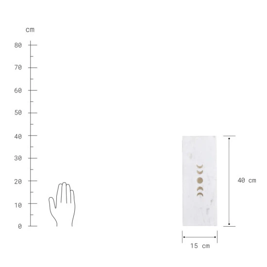 Großhandel 🤩 BUTLERS MARBLE Tablett Mit Mondphasen L 40 X B 15cm 🛒 – Bild 4