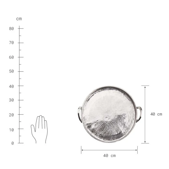 Rabatt ✔️ BUTLERS BANQUET Tablett Mit Griffen Ø40cm ❤️