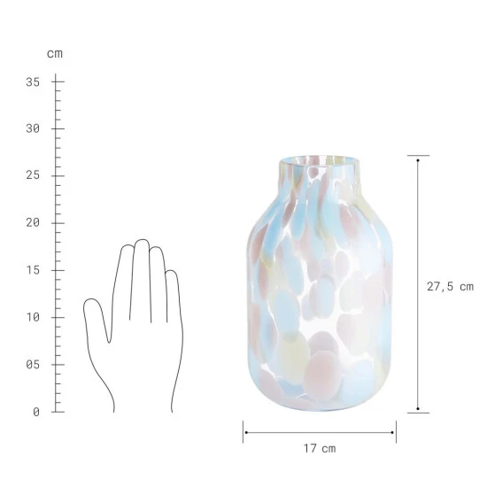 Bester Verkauf 🎁 BUTLERS CONFETTI Vase Höhe 28cm ⭐ – Bild 4