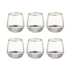 Bestes Angebot 🥰 BUTLERS TOUCH OF GOLD 6x Gläser Mit Goldrand 345ml 😍