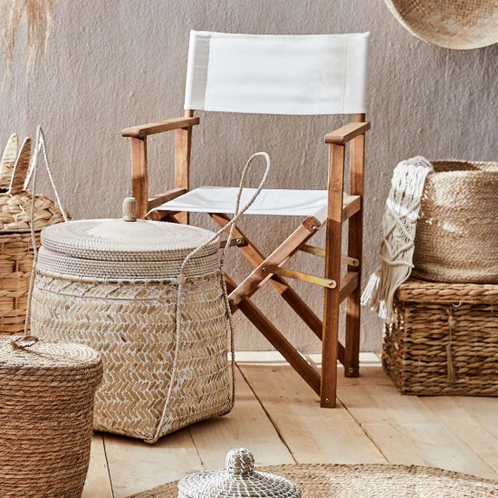 Billig ⭐ BUTLERS MAWI Korb Mit Deckel Bambus/Rattan Ø45cm 🤩 – Bild 2