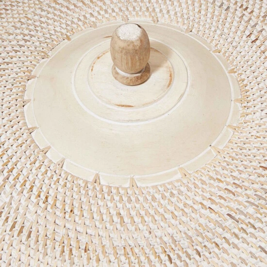 Billig ⭐ BUTLERS MAWI Korb Mit Deckel Bambus/Rattan Ø45cm 🤩 – Bild 7