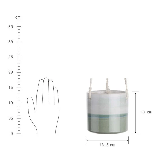 Schlussverkauf ❤️ BUTLERS HORIZON Hänge-Blumentopf Ø14cm ✨ – Bild 3