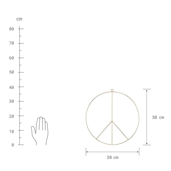 Coupon 🛒 BUTLERS PEACE Deko Ring Ø38cm ⭐ – Bild 2