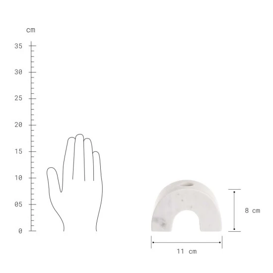 Blitzangebot ✨ BUTLERS MARBLE Stabkerzenhalter Bogen B 11 X H 8cm ✔️ – Bild 4