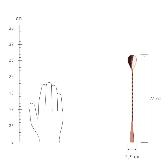 Bestes Angebot 🎁 BUTLERS MANHATTAN Barlöffel Gedreht Länge 27cm 👍 – Bild 2