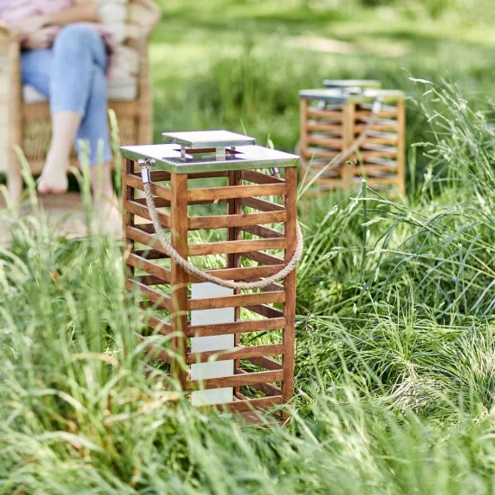 Bestes Angebot 👏 BUTLERS SHORE Laterne Mangoholz Höhe 54cm 😍 – Bild 2