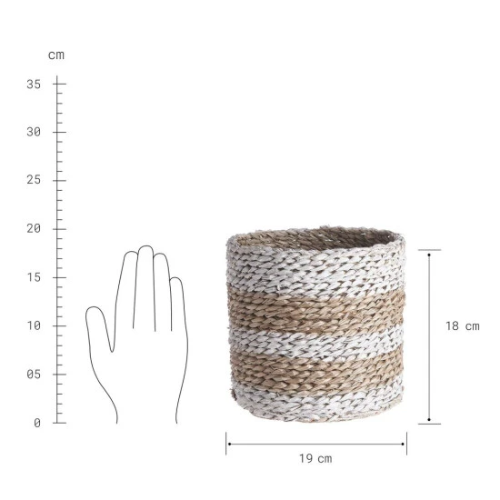 Großhandel ✨ BUTLERS THE SEA Korb Streifen Ø19cm 👏 – Bild 3