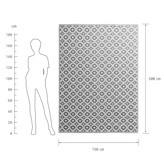 Beste Bewertungen von ✨ BUTLERS COLOUR CLASH In- & Outdoor-Teppich Mosaik L 200 X B 150cm ✨ – Bild 4