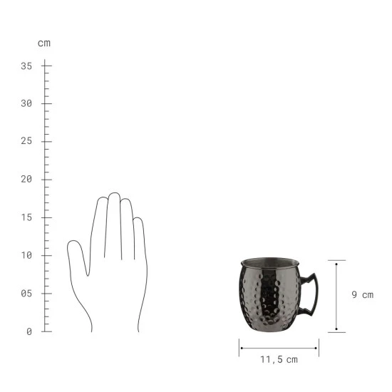 Coupon ✨ BUTLERS MOSCOW MULE Becher Gehämmert 470ml ❤️ – Bild 3