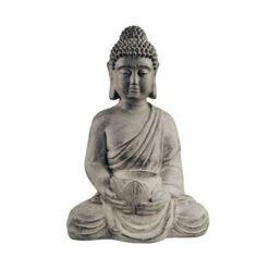 Auslauf ⭐ BUTLERS BUDDHA Statue Mit Kerzenteller Höhe 46cm 👏