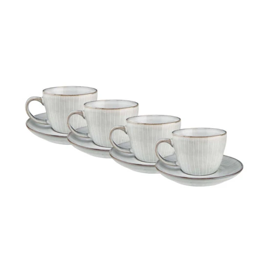 Blitzangebot 🎁 BUTLERS HENLEY 4x Kaffeetasse Mit Untertasse 270ml 🧨