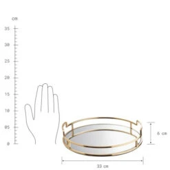 Top 10 ⭐ BUTLERS ART DECO Tablett Mit Spiegelplatte Ø33 M 😉