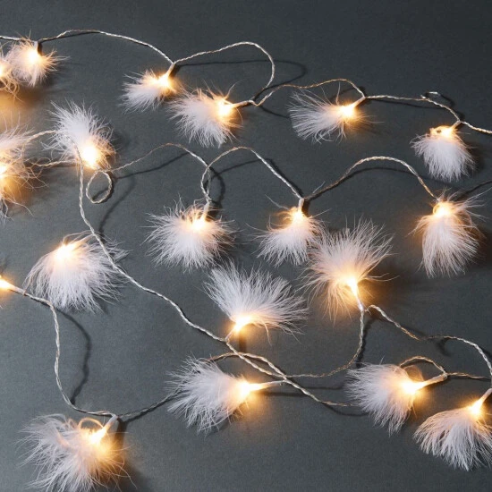 Rabatt 🧨 BUTLERS FEATHERS LED-Lichterkette Federn 20 Lichter Mit USB-Batteriefach 🔔 – Bild 2